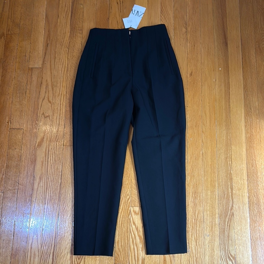 Zara Black Dress Pants Elegant Full-Length Design